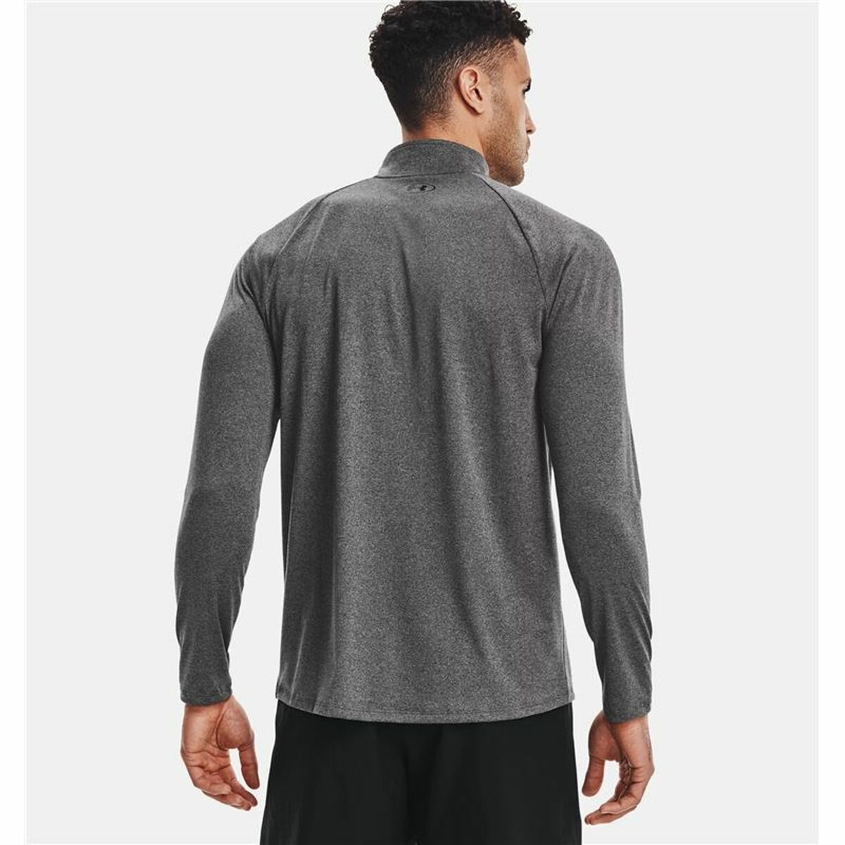 Under Armour Herren Langarm T-Shirt Tech™ ½ Zip Dunkelgrau – Produktansicht 23