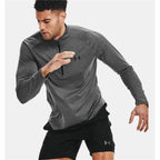 Under Armour Herren Langarm T-Shirt Tech™ ½ Zip Dunkelgrau – Produktansicht 19