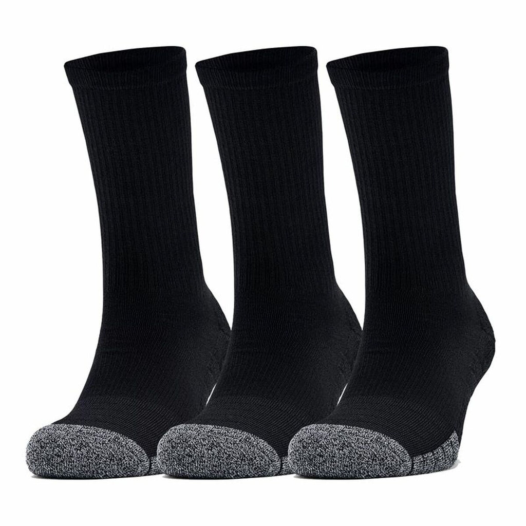 Under Armour Socks Heatgear Crew 1346751-001 3 pairs Schwarz