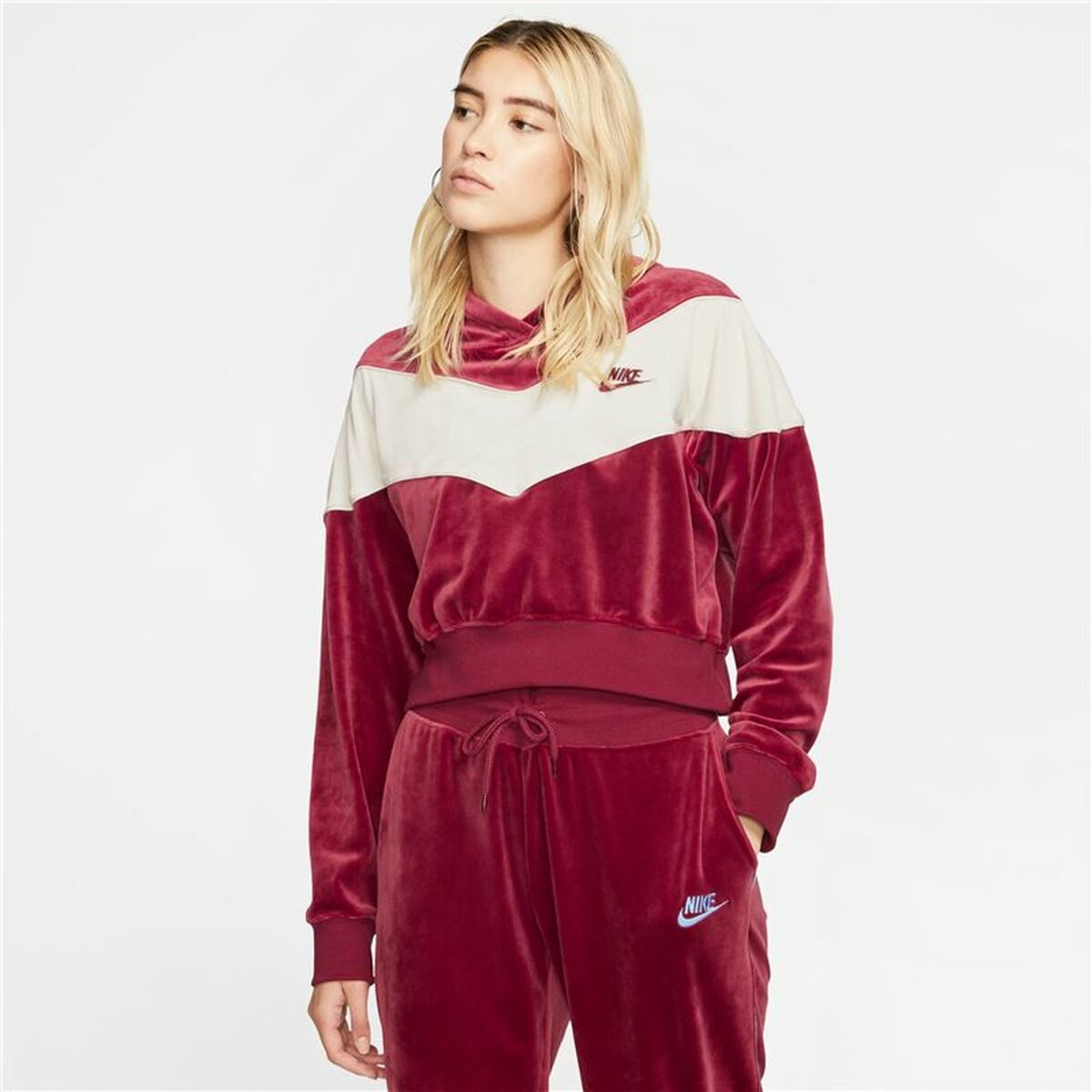 Nike Sportswear Heritage Women's Hoodie - Dark Red - product image 6