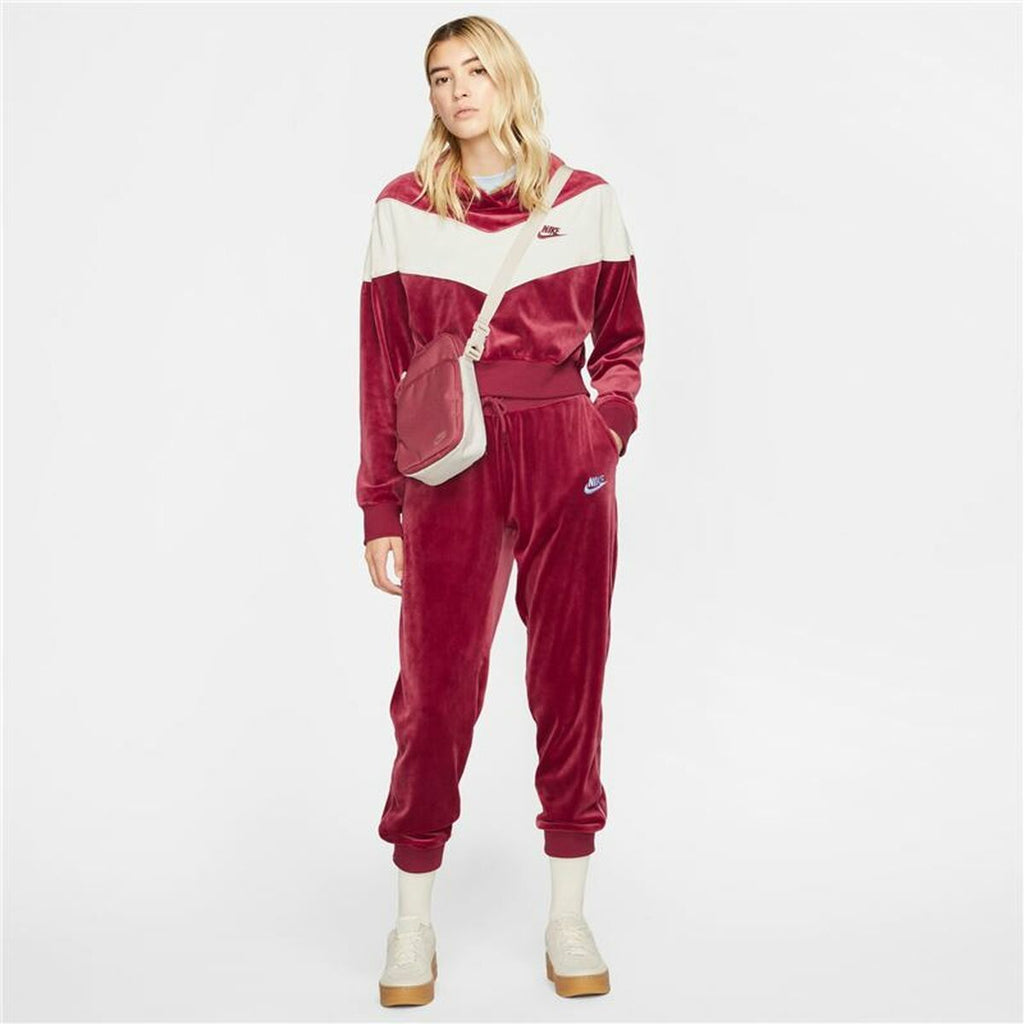 Nike Sportswear Heritage Women's Hoodie - Dark Red - product image 4