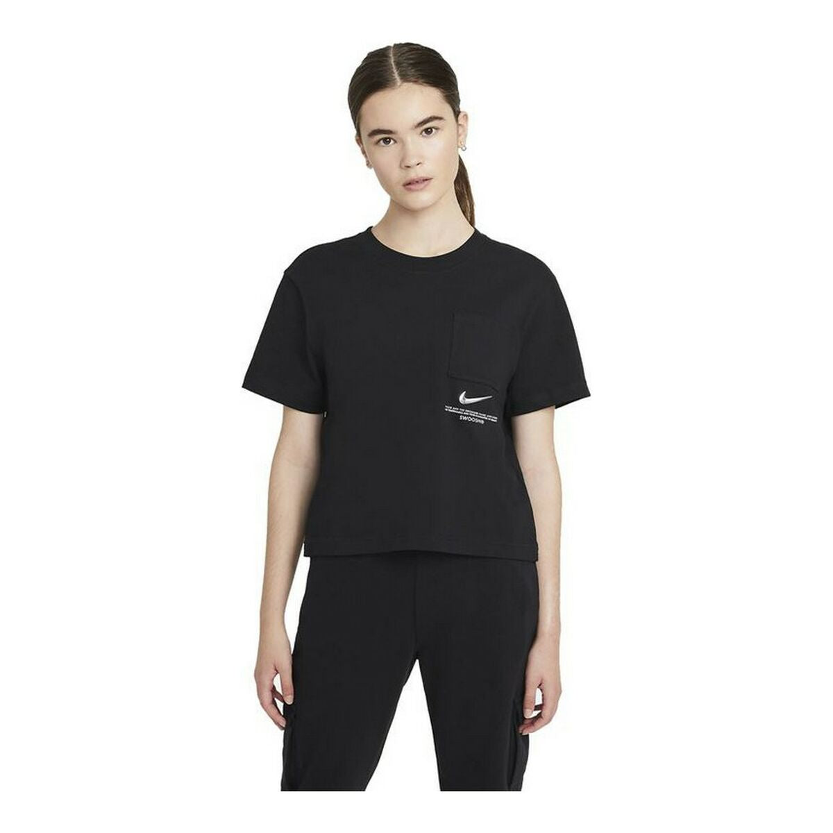 Nike Sportswear Swoosh Women's T-Shirt - Black - product image 2