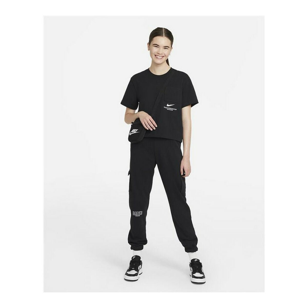 Nike Sportswear Swoosh Women's T-Shirt - Black - product image 5