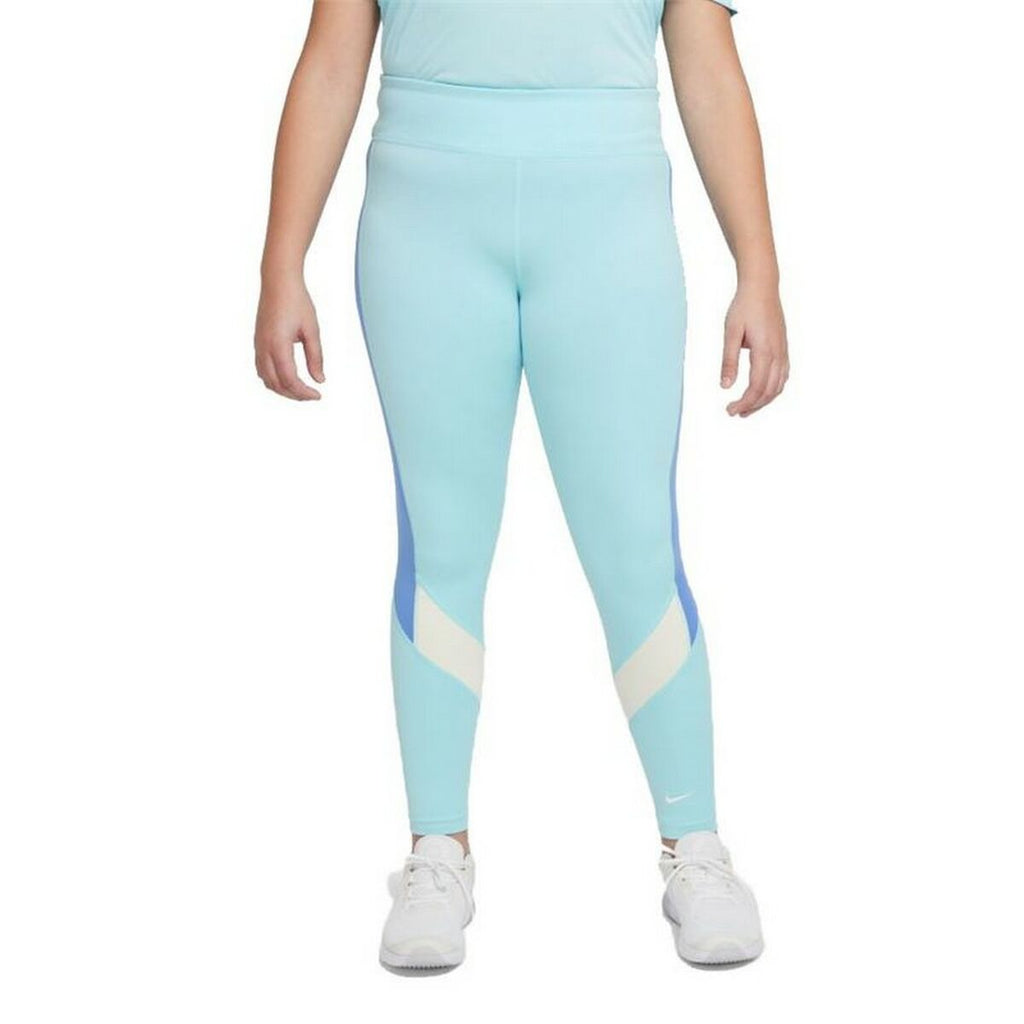 Nike Dri-FIT One Girls' Leggings - Aquamarine