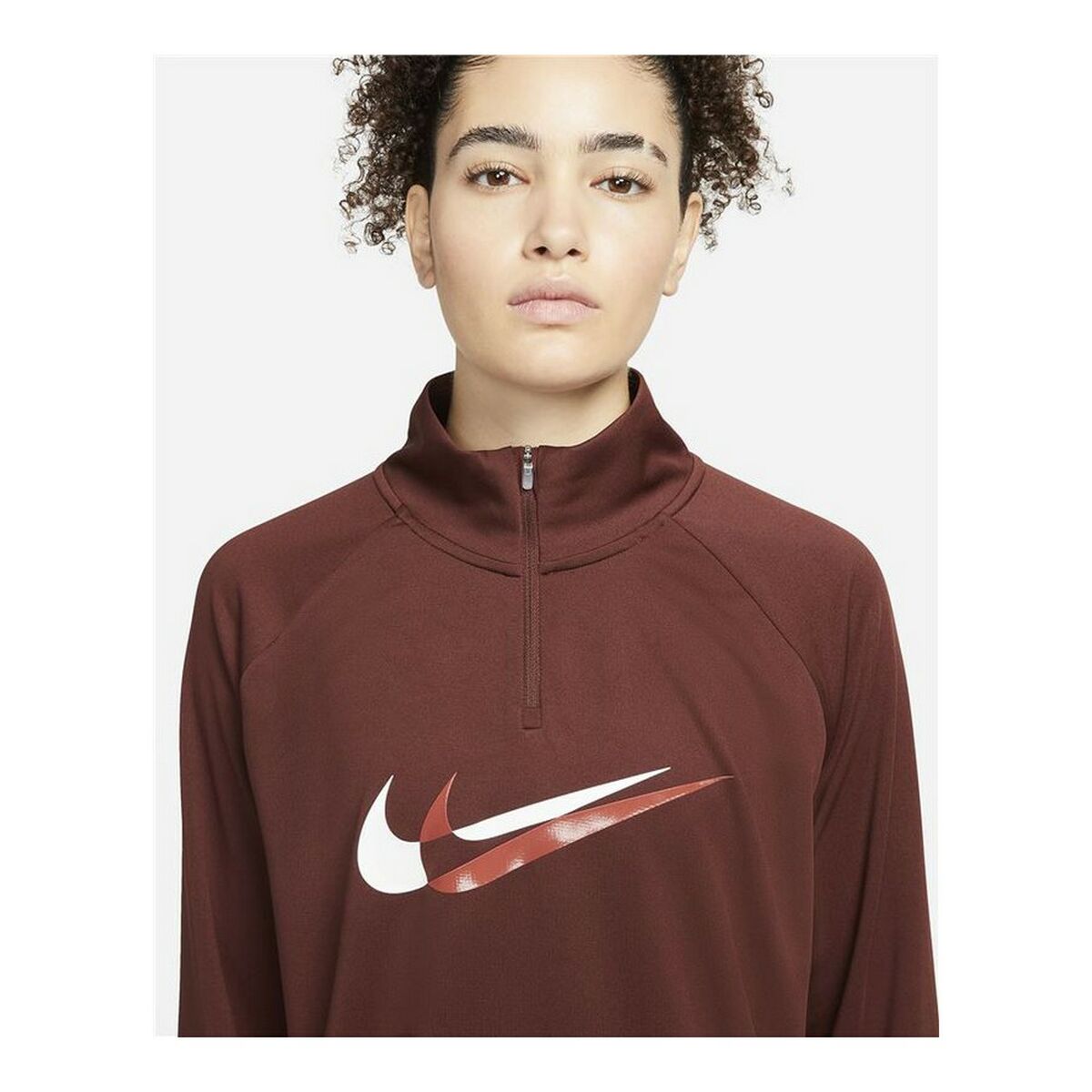 Nike Dri-FIT Swoosh Run Women's T-Shirt - Brown - product image 9