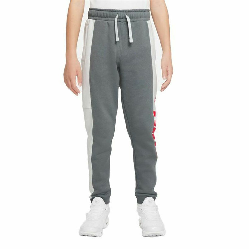 Nike Sportswear Dark Boys' Track Pants - White, Dark Grey