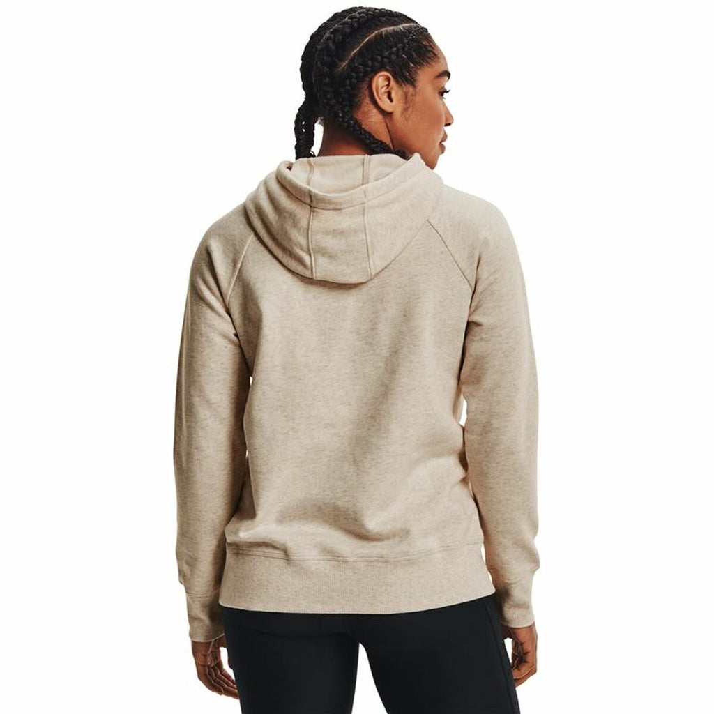 Under Armour Damen Hoodie Rival Fleece Beige – Produktansicht 18