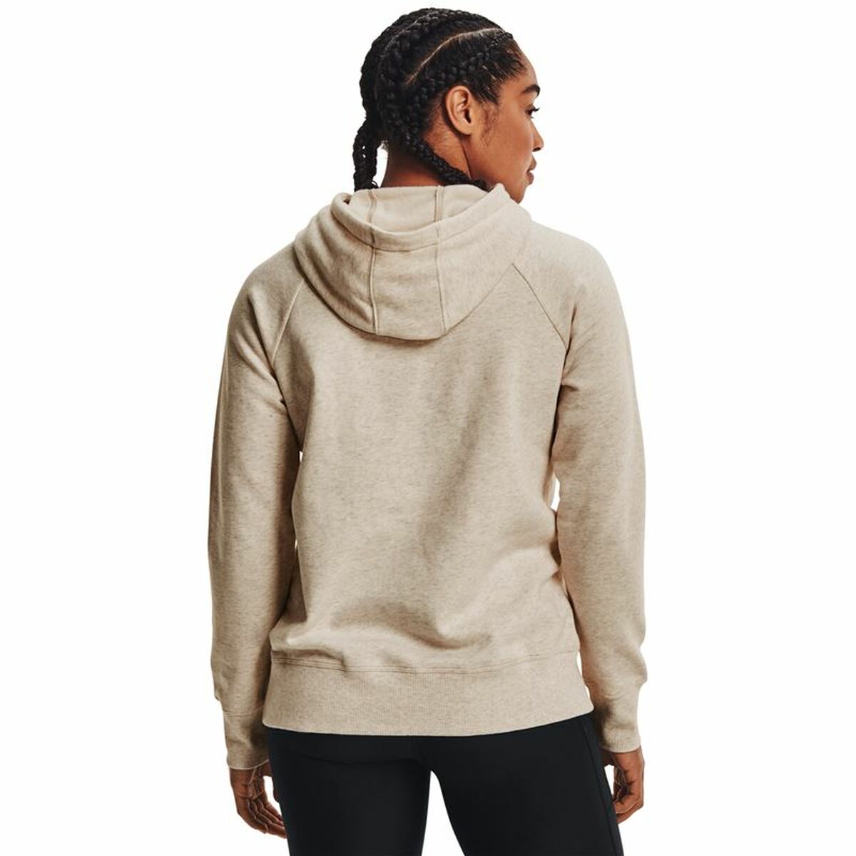 Under Armour Damen Hoodie Rival Fleece Beige – Produktansicht 18