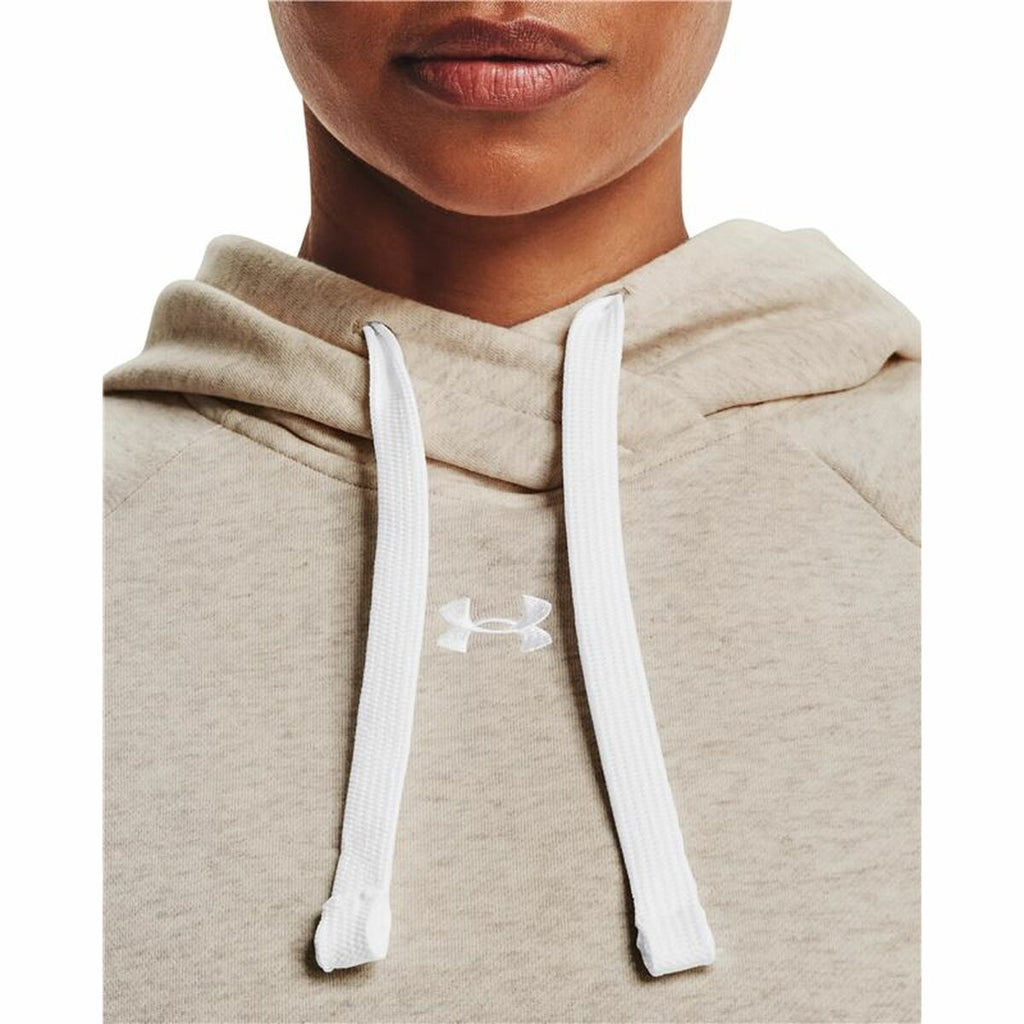 Under Armour Damen Hoodie Rival Fleece Beige – Produktansicht 13