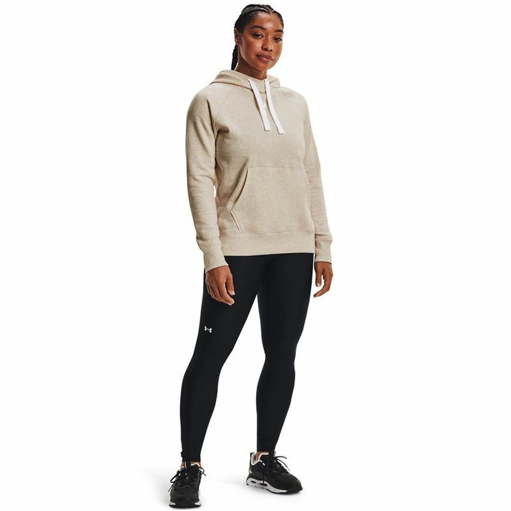 Under Armour Damen Hoodie Rival Fleece Beige – Produktansicht 10
