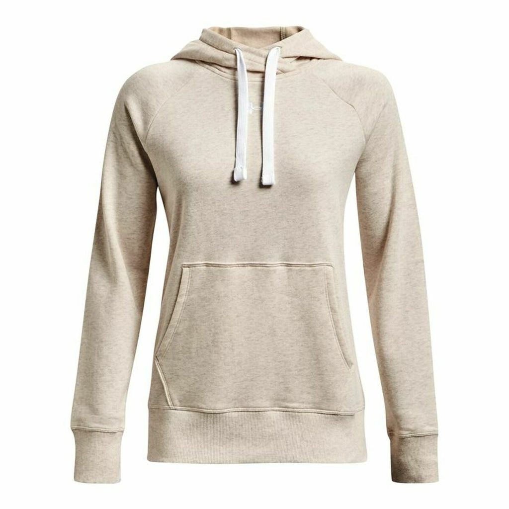 Under Armour Damen Hoodie Rival Fleece Beige – Produktansicht 9