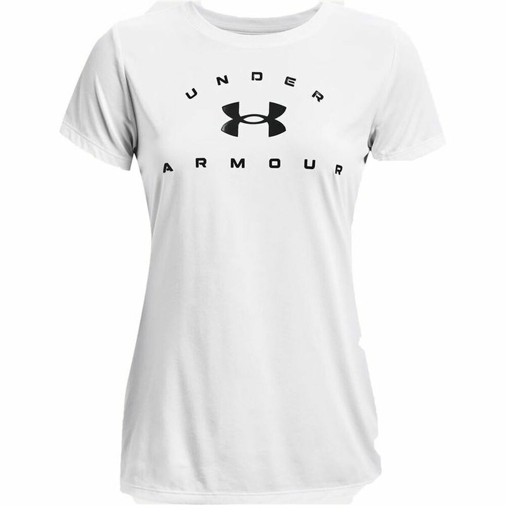 Under Armour Damen Kurzarm T-Shirt Tech Solid Weiß – XS
