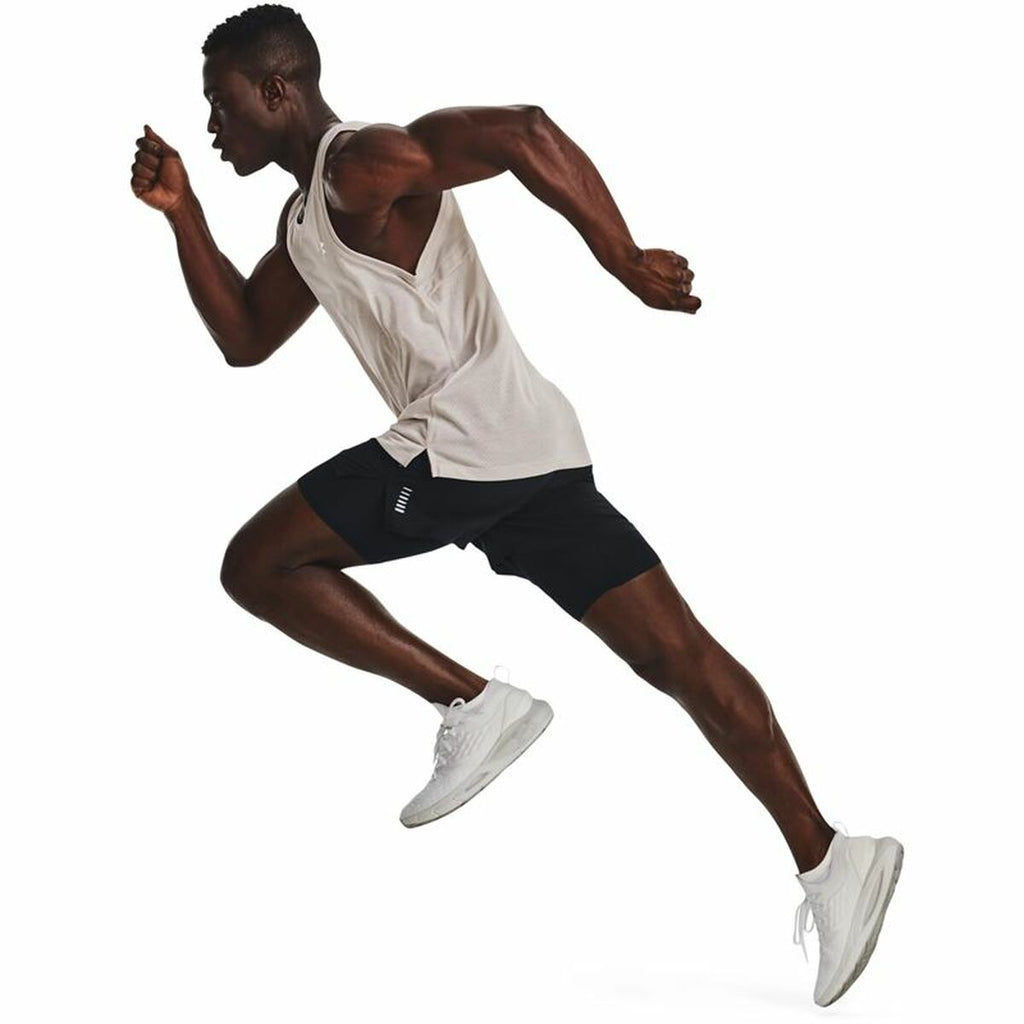 Under Armour Herren Ärmellos T-Shirt Streaker Grau – Produktansicht 24