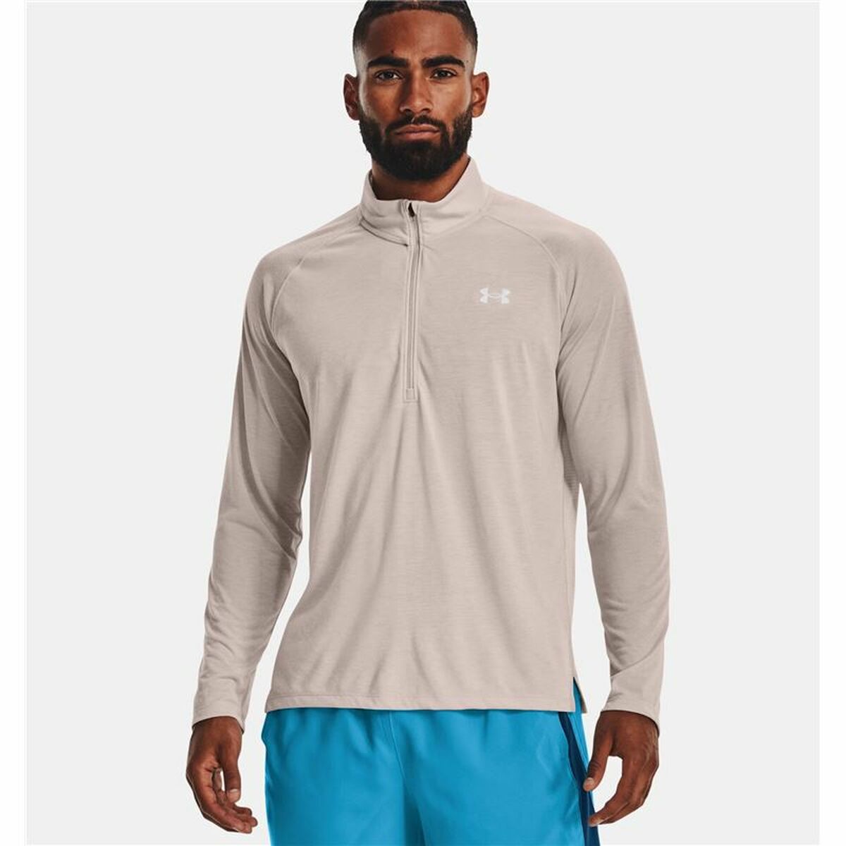 Under Armour Herren-Langarm-T-Shirt Streaker Run Beige