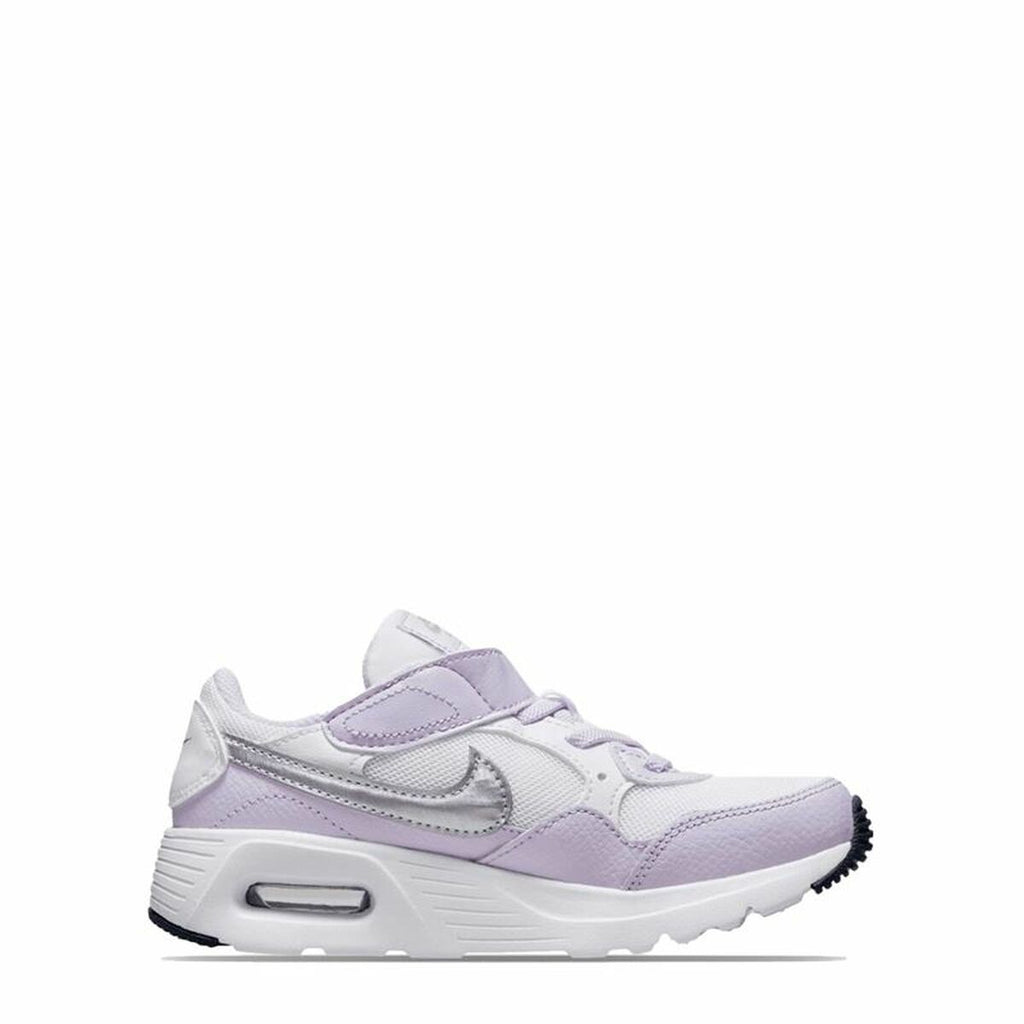 Nike Air Max SC Girls' Running Shoes - White, Lilac