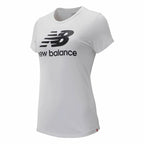 New Balance Damen Kurzarm T-Shirt Weiß – Produktansicht 2