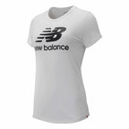 New Balance Damen Kurzarm T-Shirt Weiß – Produktansicht 3