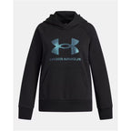 Mädchen-Hoodie Under Armour Rival Flc Schimmer Hdy Schwarz – 8 Years