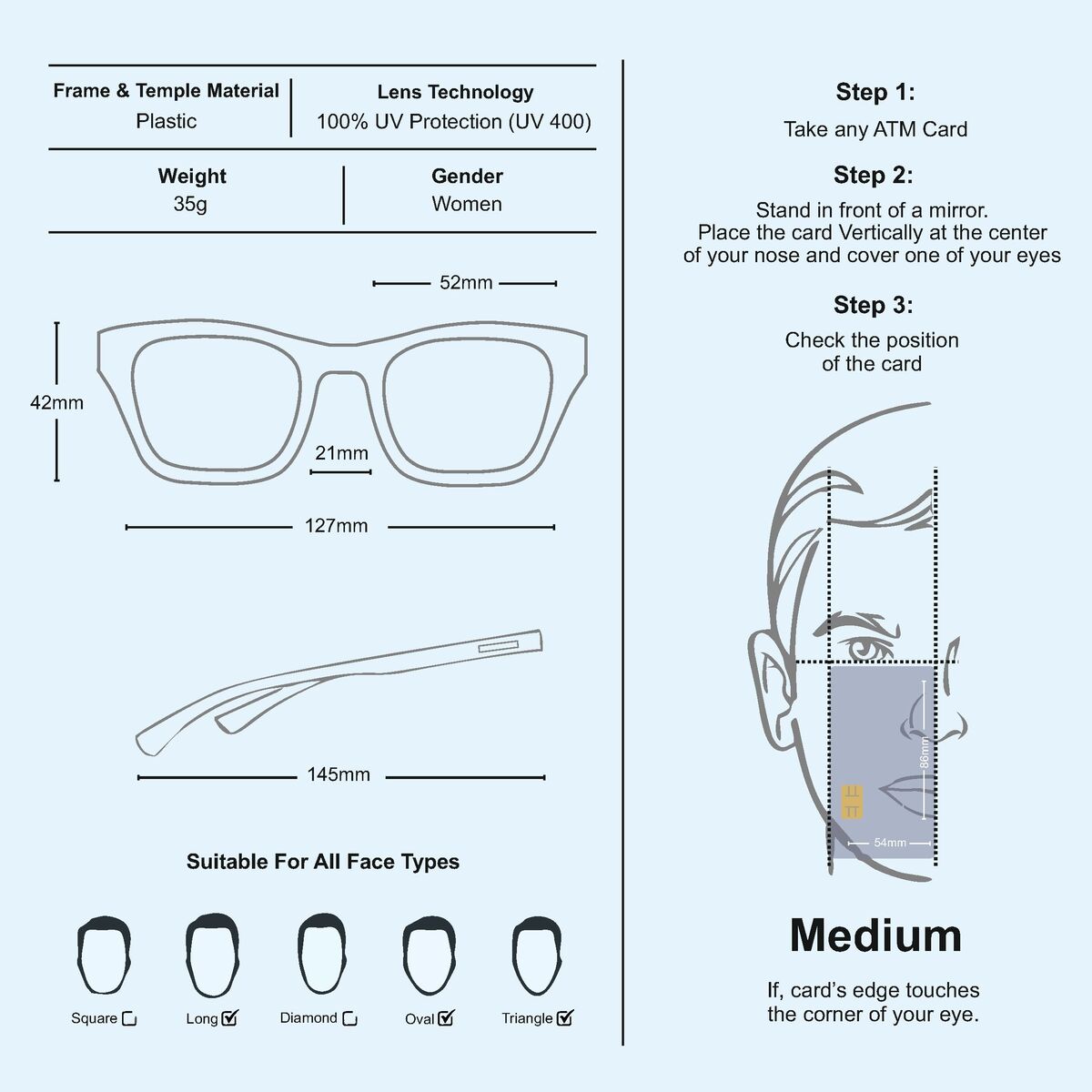 Polaroid Damen-Sonnenbrille PLD6051GS-35J – Produktansicht 6