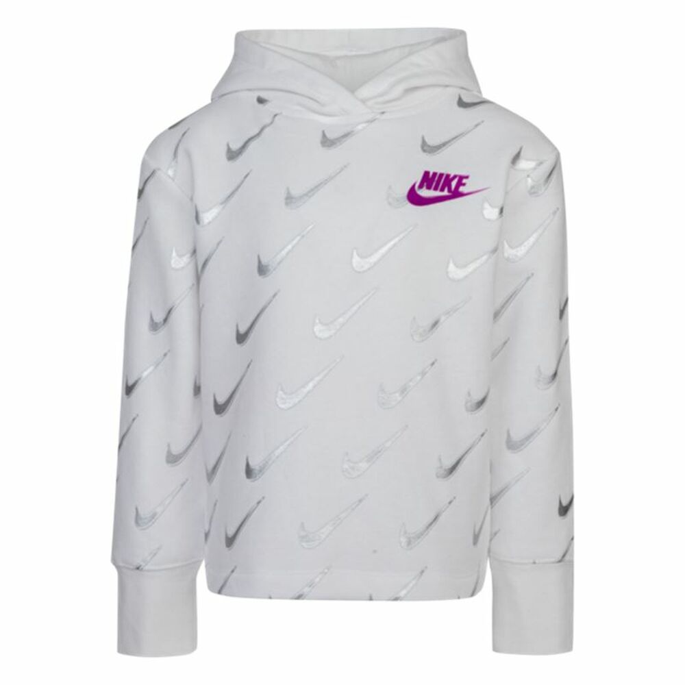 Nike Printed Fleeced Girls' Sweatshirt - White - product image 14