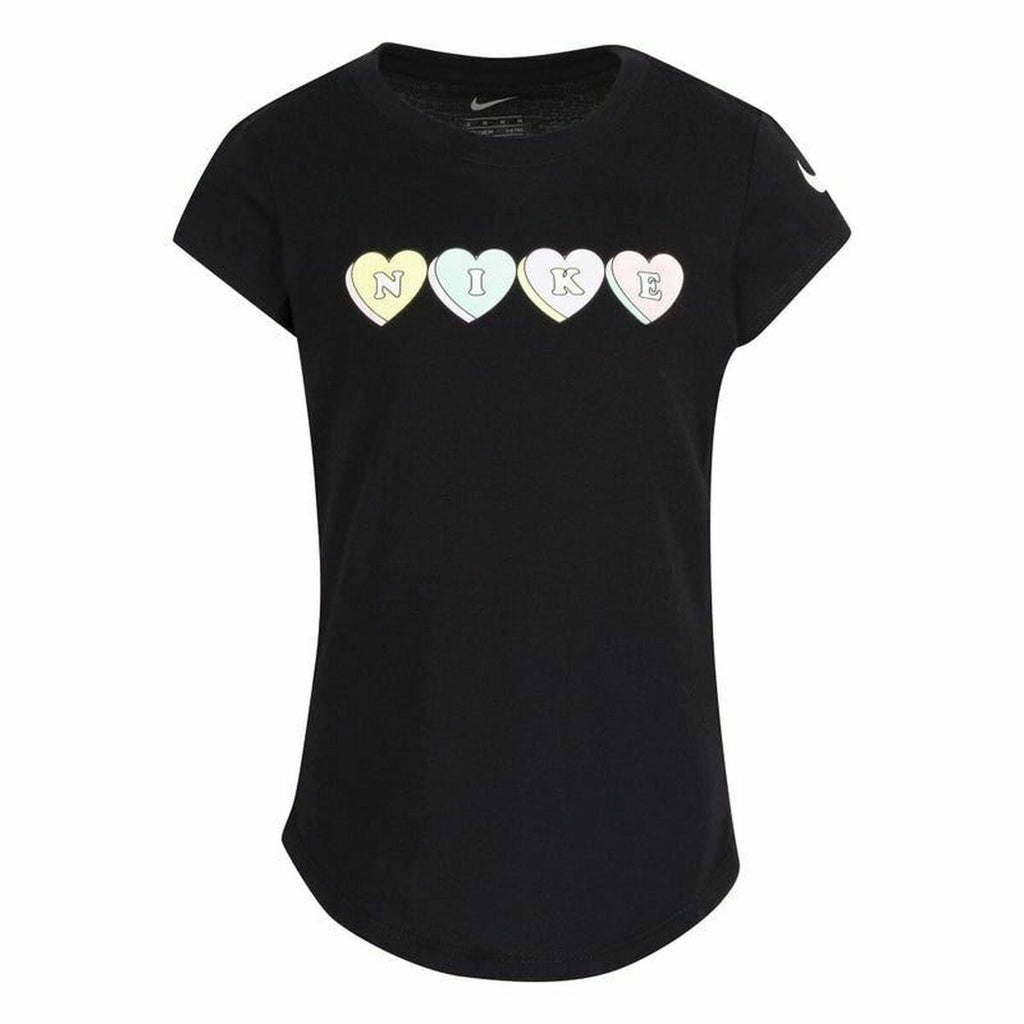Nike Sweet Hearts Girls' T-Shirt - Black