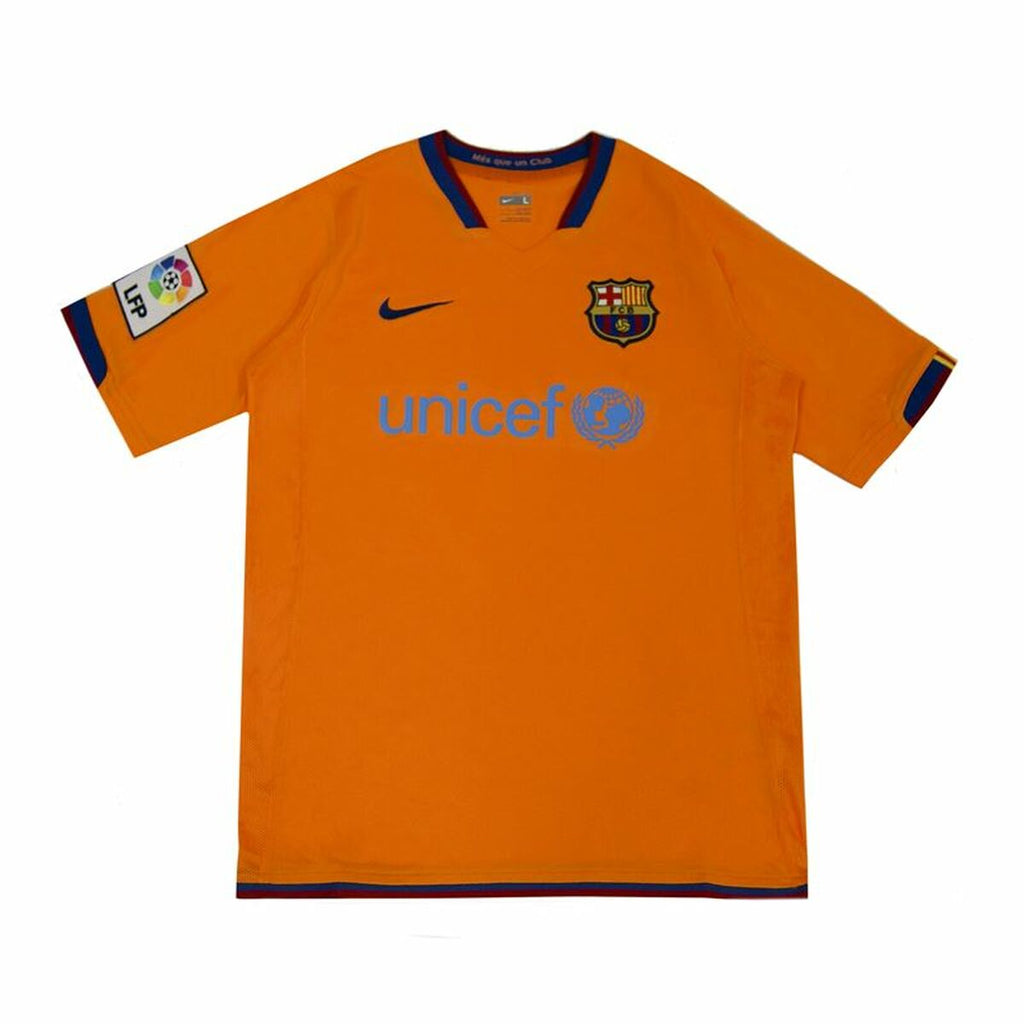 Nike Football Futbol Club Barcelona 07-08 Away (third Kit) Boys' T-Shirt - Orange