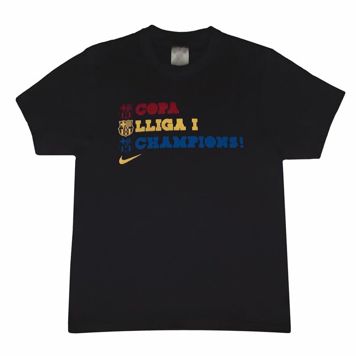 Nike Short-sleeved Barça Triplete Men's Shirt - Black