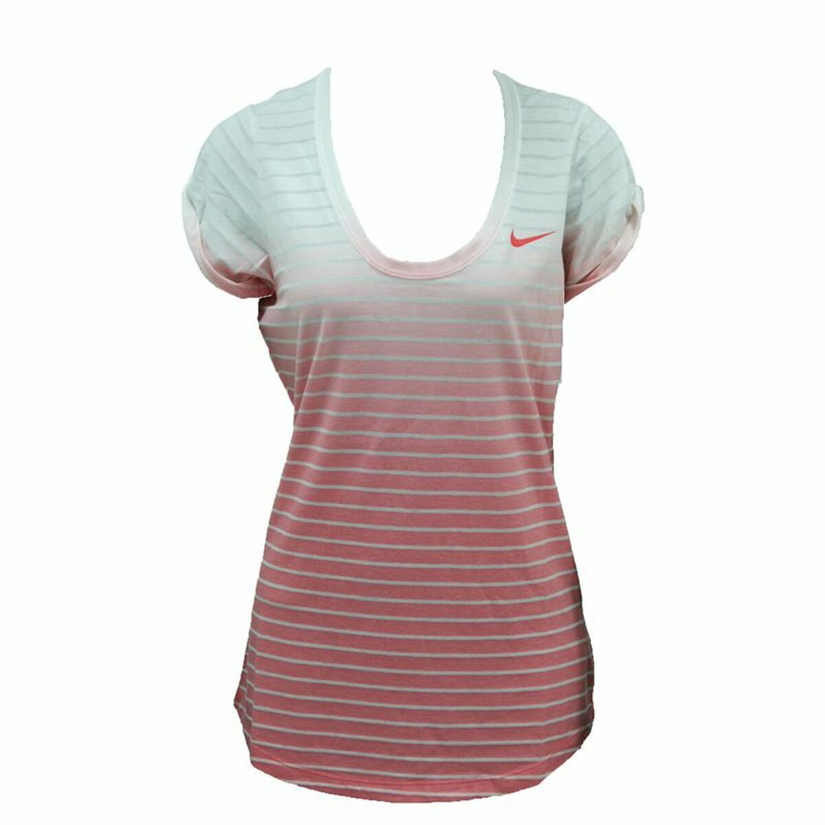 Nike SS Dip Dye Burnout Unisex T-Shirt - Red, White - product image 2