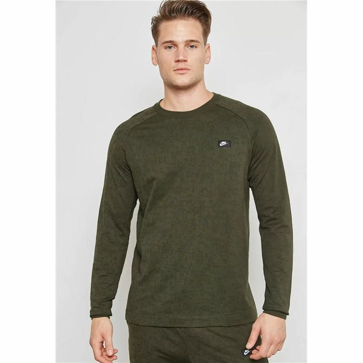 Nike Without Hood Modern Men's Hoodie - Green - product image 14