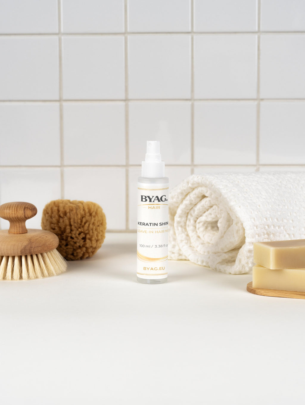 BYAG. Keratin Glanz Leave-in Haarspray – Produktansicht 3