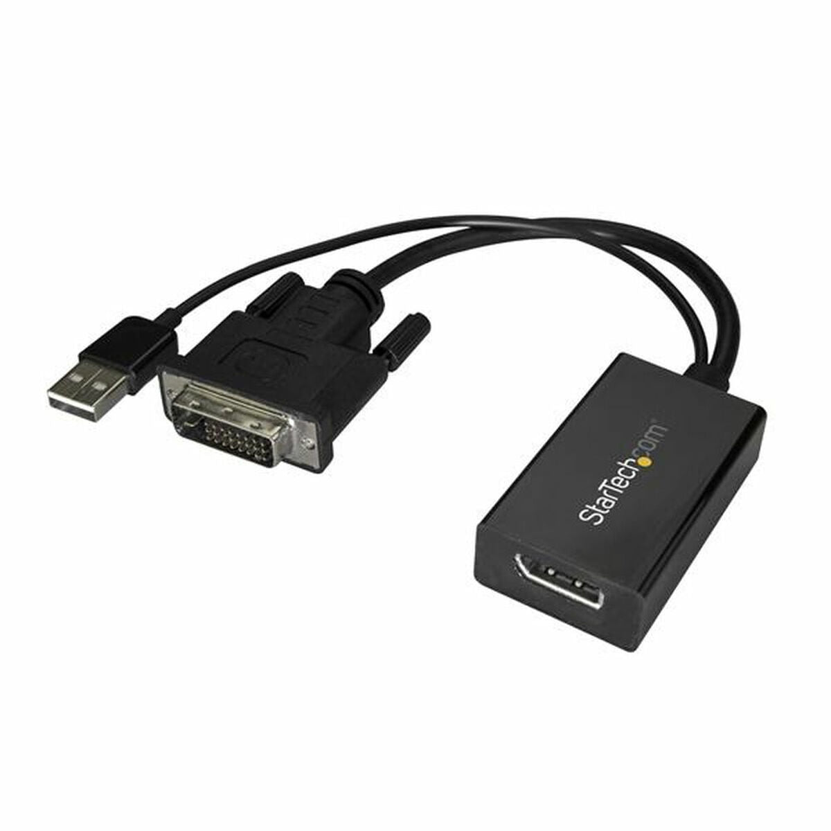 Startech DisplayPort to DVI Adapter DVI2DP2 Schwarz – Produktansicht 1