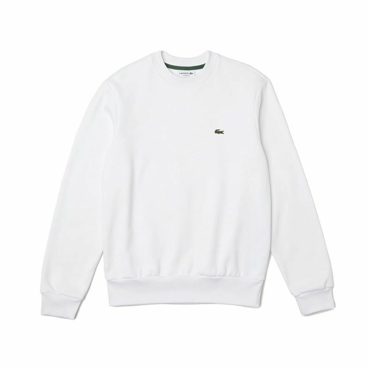 Lacoste Herren SweatShirt ohne Kapuze Weiß Ecological – Produktansicht 8