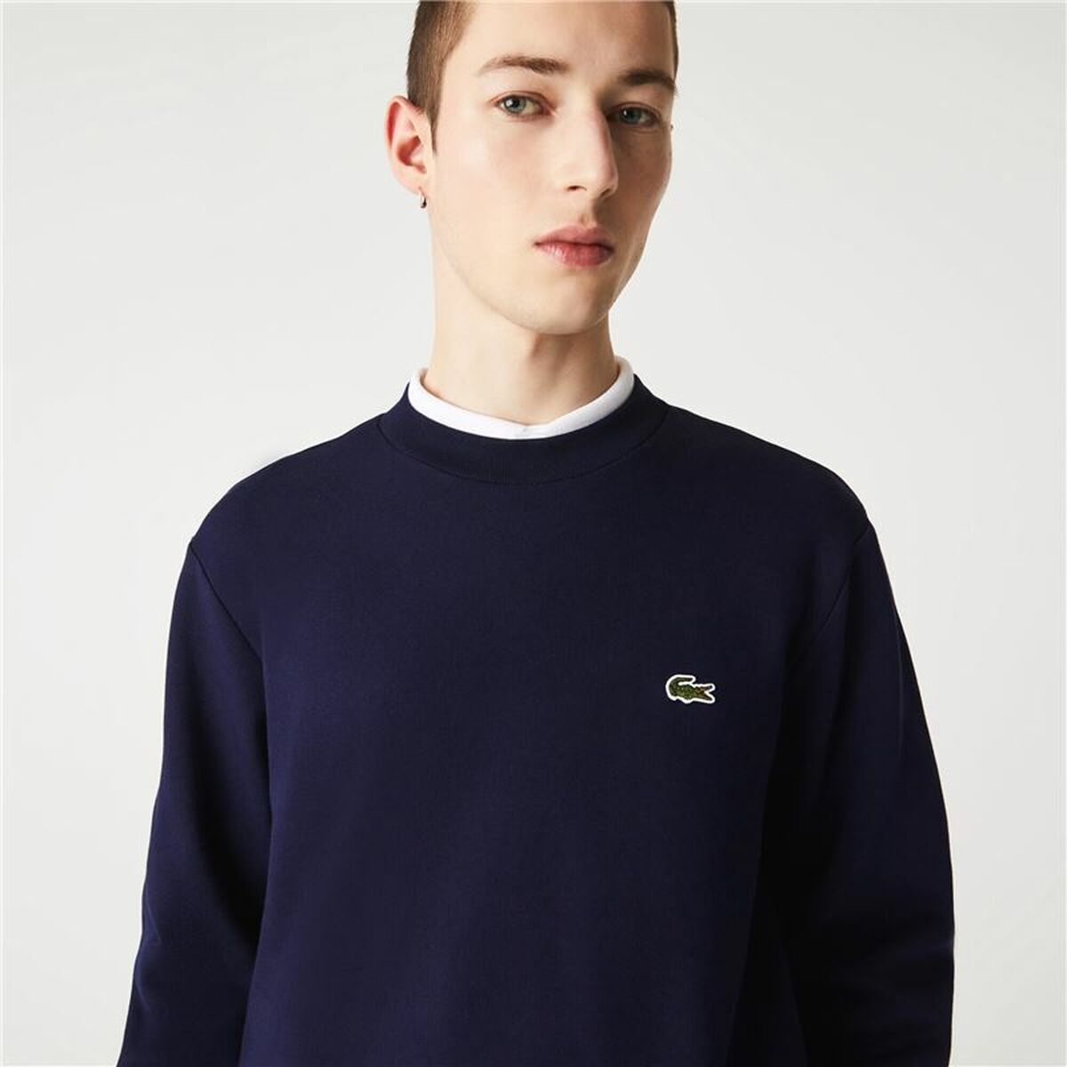 Lacoste Herren SweatShirt ohne Kapuze Dunkelblau – Produktansicht 11
