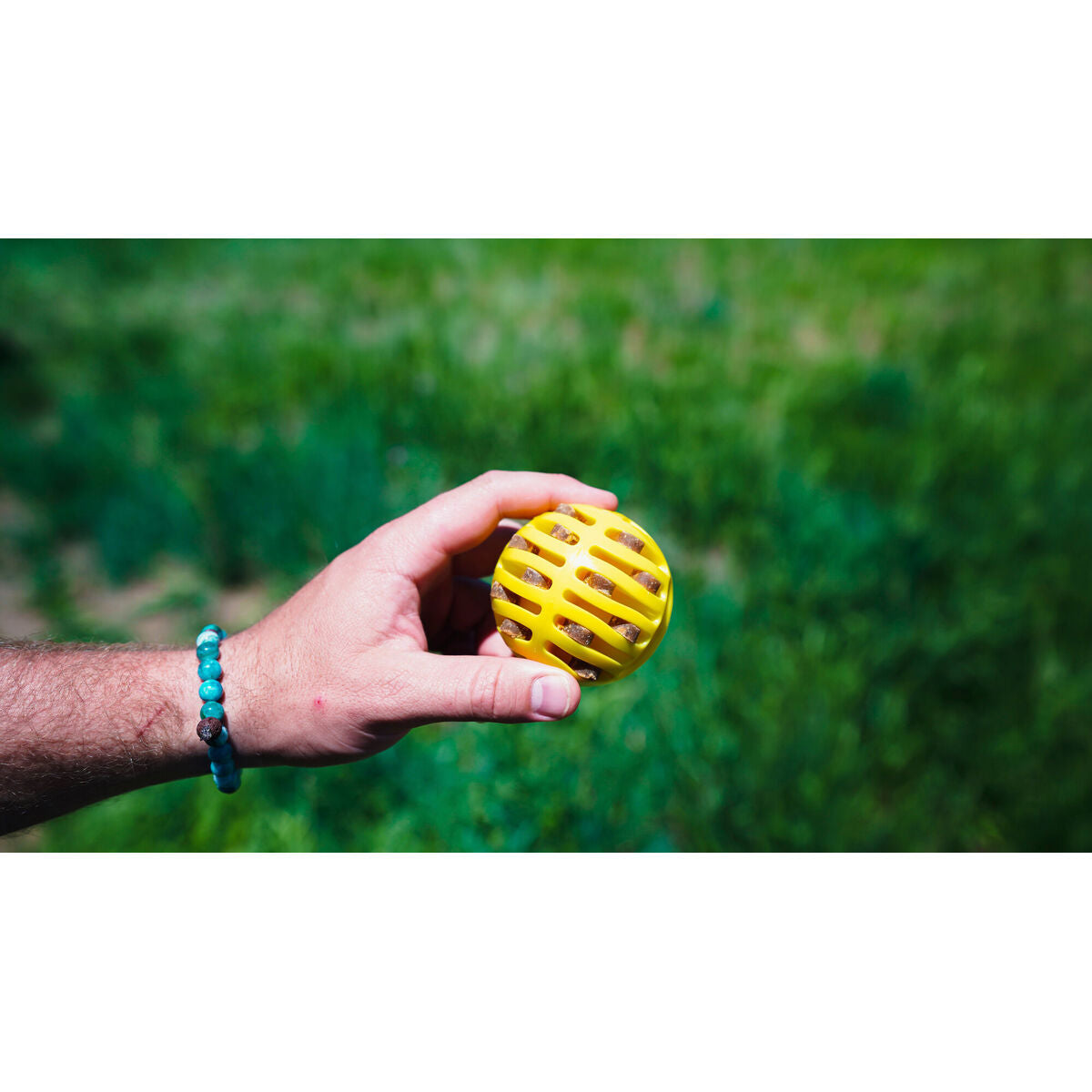 Hunter Ball Launcher für Dogs Gelb Orange Rubber Ball – Produktansicht 6