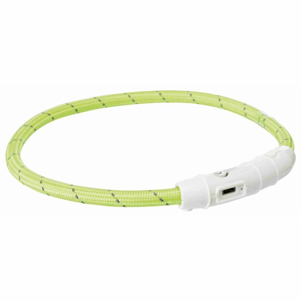 Trixie LED-Halsband für Haustiere Flash USB Grün – Produktansicht 3