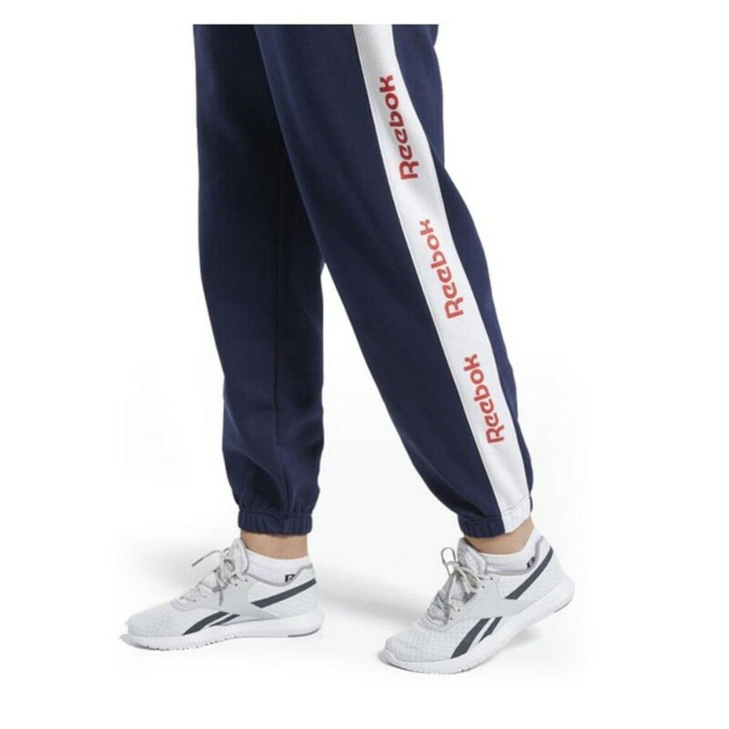 Reebok Erwachsene Tracksuit Bottoms Linear Logo FL Damen Marineblau Blau – S