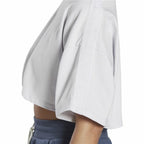 Women’s Short Sleeve T-Shirt Reebok Fitness Crop Vector Velour Light