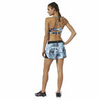 Reebok Sportshorts für Damen Wor Moonshift Sky Blau – Produktansicht 3