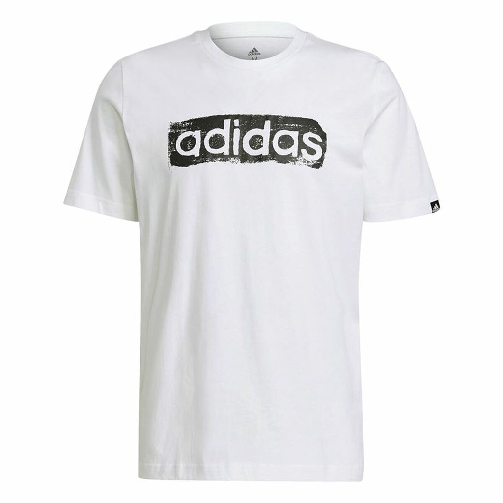 Adidas Brushstroke Logo Men's T-Shirt - White - product image 3