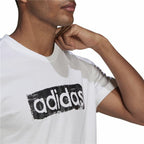 Adidas Brushstroke Logo Men's T-Shirt - White - product image 9