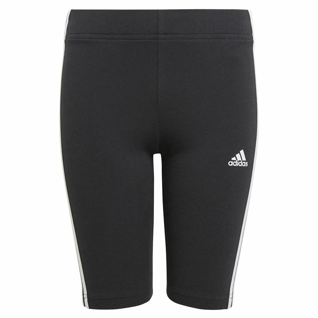 Adidas Essentials 3 Stripes Girls' Leggings - Black