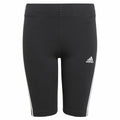 Adidas Essentials 3 Stripes Girls' Leggings - Black