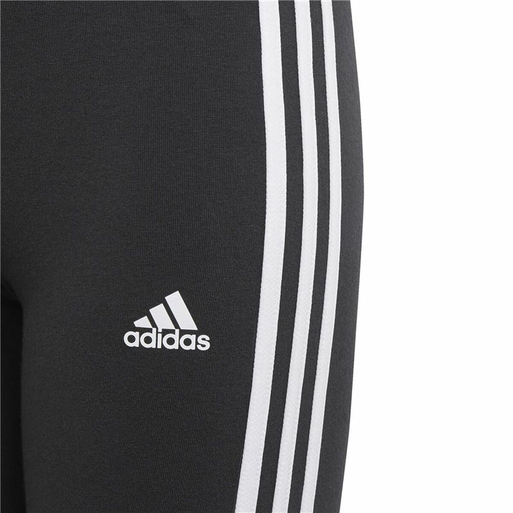 Adidas Essentials 3 Stripes Girls' Leggings - Black - product image 5