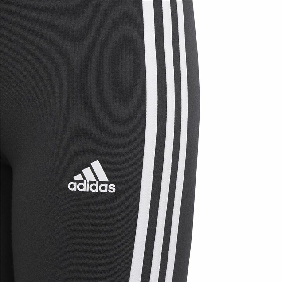 Adidas Essentials 3 Stripes Girls' Leggings - Black - product image 5