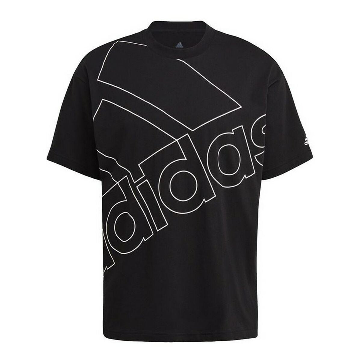 Adidas Giant Logo Unisex T-Shirt - Black