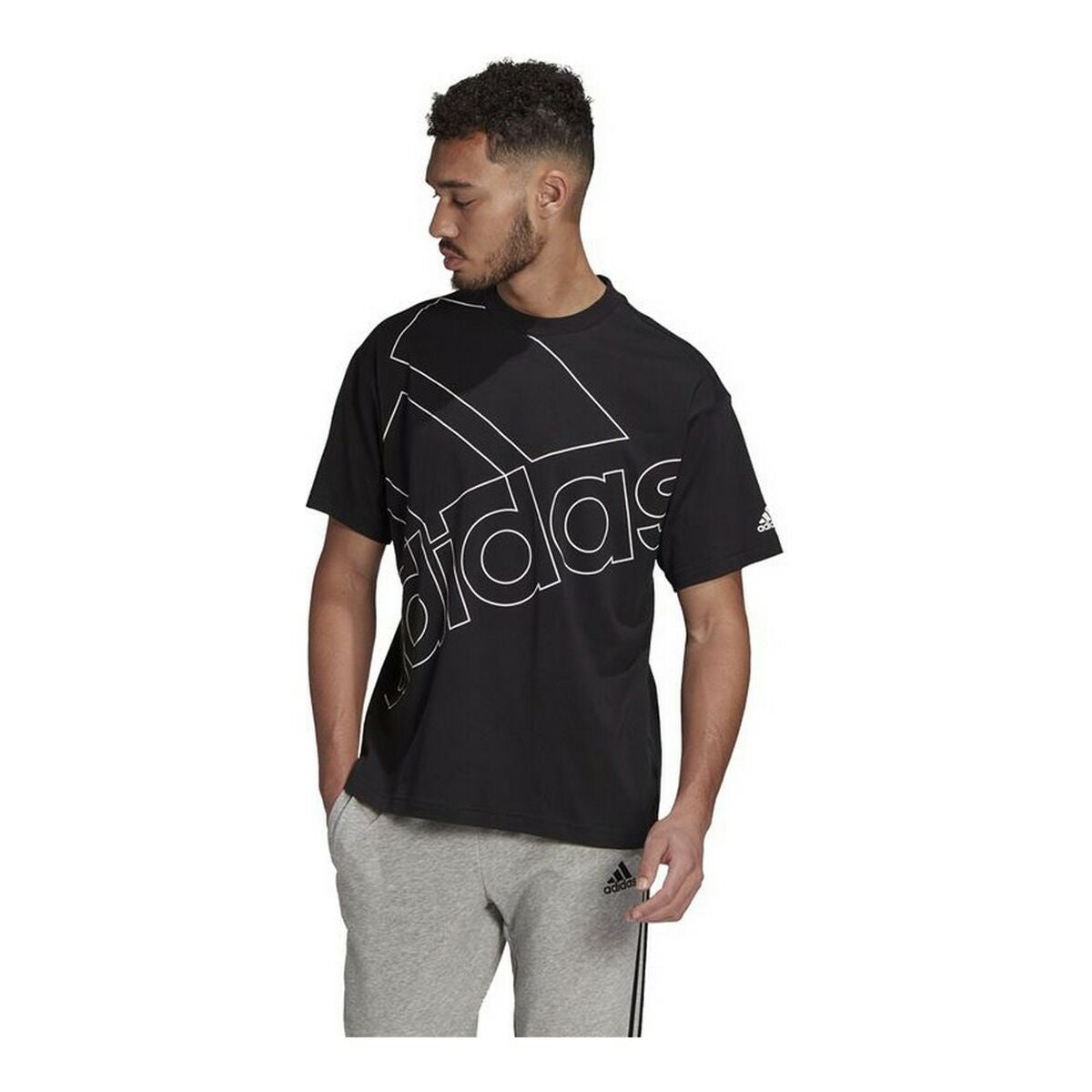 Adidas Giant Logo Unisex T-Shirt - Black - product image 6