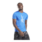 Reebok Herren Kurzarm T-Shirt Workout Ready Activchill Blau – Produktansicht 7