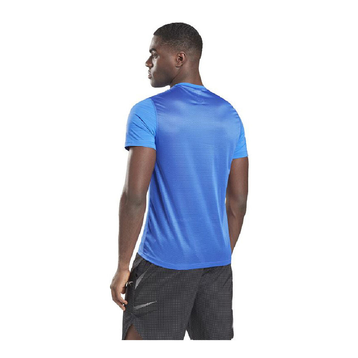 Reebok Herren Kurzarm T-Shirt Workout Ready Activchill Blau – Produktansicht 6