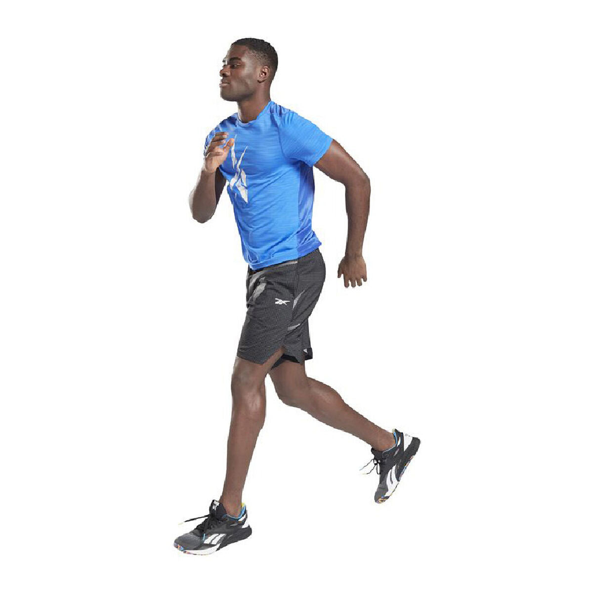 Reebok Herren Kurzarm T-Shirt Workout Ready Activchill Blau – Produktansicht 5