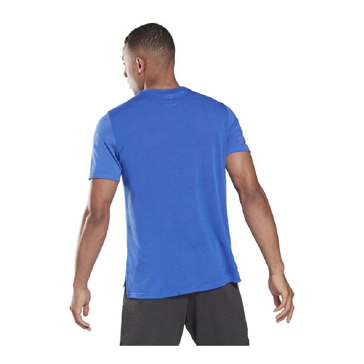 Reebok Herren Kurzarm T-Shirt Workout Ready Supremium Blau – Produktansicht 6